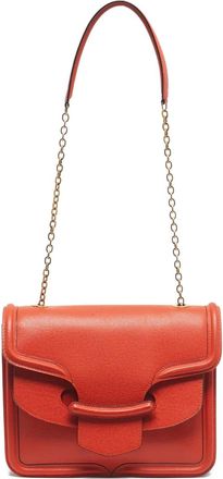 Alexander McQueen Borsa a spalla Heroine con catena - Arancione