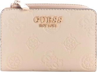 Guess Wallet - Dames - Portefeuilles - Beige - ONE Size - Leer - Accessoires