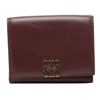 Loewe Pre-owned Wallets, female, Red, Size: ONE SIZE Pre-owned Leather Flap Wallet