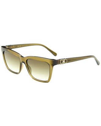 Ferragamo Womens Gancini 55Mm Sunglasses