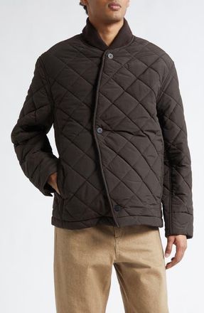Jacquemus The Bastide Quilted Jacket in Dark Brown at Nordstrom, Size 38 Us