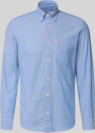 Jack & Jones Freizeithemd mit Knopfleiste in Hellblau Melange, Größe XXL