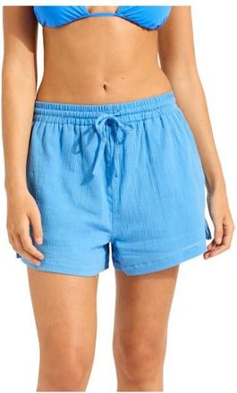 Seafolly Crinkle Short Shorts f&uuml;r Damen | blau