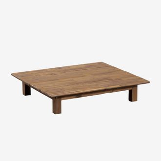 Sklum Sklum - Mesa De Centro Para Jard&iacute;n Rectangular 85x75 Cm En Madera De Acacia Brina