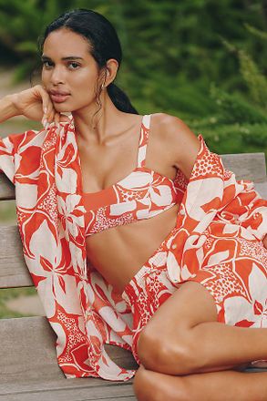 L*Space Rio Linen Tunic Shirt