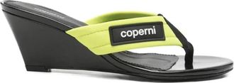 Coperni Lift Flip Flops - Dames - Sleehakken - Groen - 38 EU - Schoenen