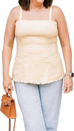 Gentle Fawn Square Neck Tank Top In Butter Yellow