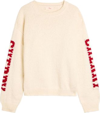 Cherry Los Angeles Logo Cotton-knit Jumper - Cream - XL