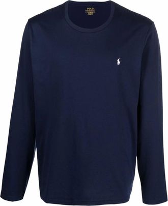 Polo Ralph Lauren Blauw Ondergoed - Heren - Longsleeves - Blauw - S - Katoen - Tops