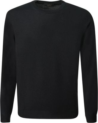 Zanone Flexwool Crew Neck Sweater - Heren - Ronde hals truien - Blauw - 3XL - Wol - Truien & Vesten