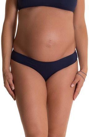 Pez D'Or Olivia Maternity Bikini Bottoms in Navy at Nordstrom, Size Small