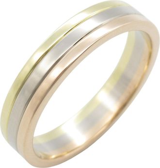 Cartier Gold Silver Yellow Gold (18K) Pink Gold (18K) White Gold (18K) Band Ring (Pre-Owned)
