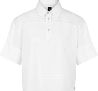 Marc Cain As 51.20 Blouse - Dames - Overhemden - Wit - 2XL - Katoen - Overhemden