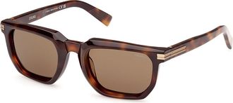 Ermenegildo Zegna EZ0240 52J Mens Sunglasses Tortoiseshell Size 54