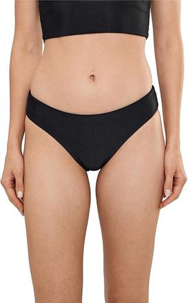 Beach Riot Saffron Bottom Womens Swimwear Black : MD, Polyester/Spandex