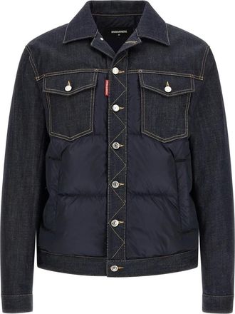 Dsquared2 Casual Jacket - Heren - Spijkerjassen - Blauw - L - Leer - Jassen