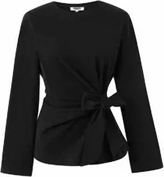 FRNCH Womens Orchis T-Shirt Top In Black