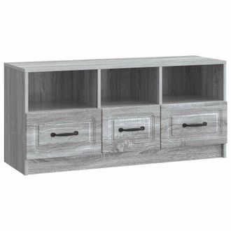 vidaXL Mueble De Tv Con Caj&oacute;n Gris Sonoma 102 X 34,5 X 47 Cm Vidaxl
