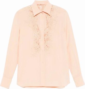 Ermanno Scervino Overhemden, Dames, Roze, S, Poeder Overhemden voor Mannen