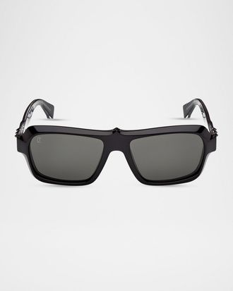 Christian Louboutin Our Georges LB0027 56mm Rectangular Sunglasses