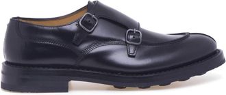 Fabi Schoenen, Heren, Zwart, 41 EU, Leer, Double Buckle Shoe
