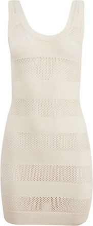 Fleur du Mal Womens Simone Mini Dress In Off White
