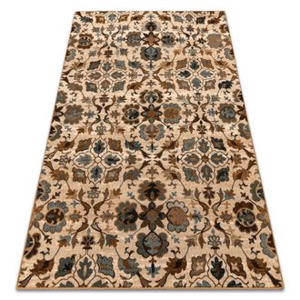 RugsX Alfombra De Lana Omega Amalfi Flores Sepia Beige 200x300 Cm