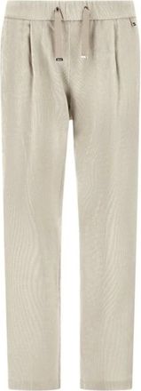 Herno Broeken, Dames, Beige, XS, Beige Regular Fit Broek