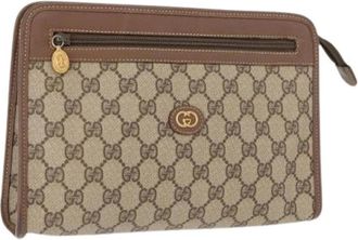 Gucci Pre-owned Clutches, female, Beige, Size: ONE SIZE Pre-owned Plastic Clutch