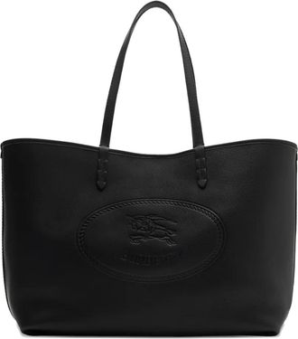 Burberry Borsa tote Highlands con logo - Nero