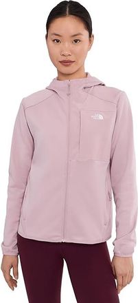 The North Face TNF Performance Fleece Full Zip Hoodie Womens Coat Metal Pink : 2XL, Fleece/Polyester