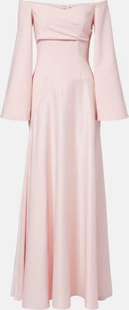 Solace London Vestido de fiesta Rina de crep&eacute; de sat&eacute;n