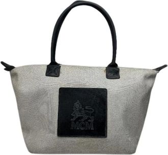 MCM Pre-owned Tote Bags, female, Multicolor, Size: ONE SIZE Pre-owned Leather Tote Bag
