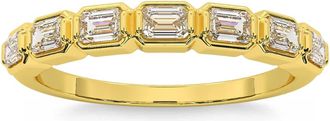 Pompeii3 5/8Ct Baguette Cut Wedding Ring Anniversary Band 14k Gold Lab Grown