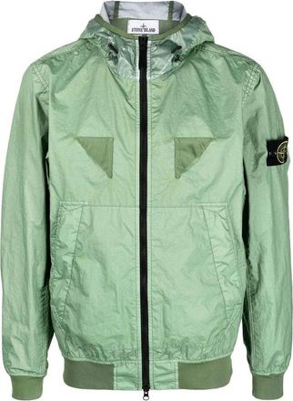 Stone Island Logo Patch Puffer Jacket Sage 781540723-V0055