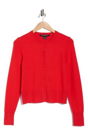 French Connection Covered Button Cardigan in Chilli Red at Nordstrom Rack, Size X-Large
