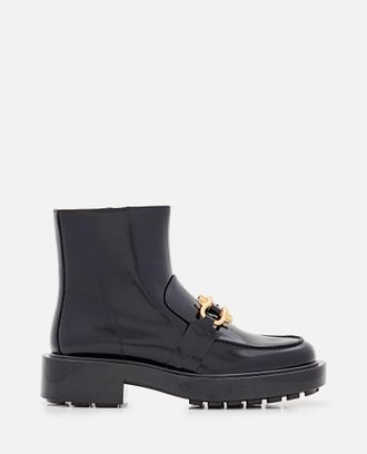 Bottega Veneta Black Leather Ankle Boots