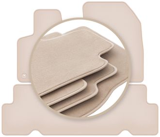 OEM Alfombrillas Premium Beige Para: Citro&euml;n C4 Grand Spacetourer 5 Plazas 2013-2021