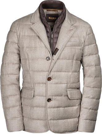 Moorer Nomos padded jacket - Neutrals
