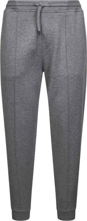 Brunello Cucinelli Broeken, Heren, Grijs, S, Katoen, Grijze Elastische Broek met Ritssluiting