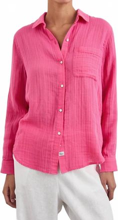 Rails Ellis Long Sleeve Shirt In Hibiscus