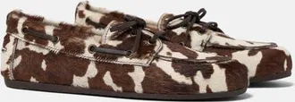 Scarosso Avery Boat Shoes in Cow Print - Ponyhair - Calf at Nordstrom, Size 38.5