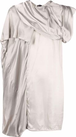 Rick Owens cornetto satin-finish tunic - women - Cotton - 40 - Neutrals