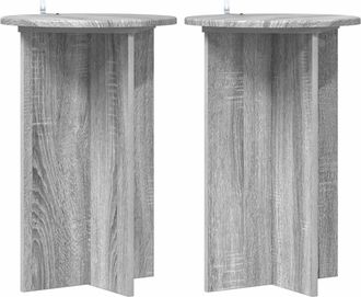 vidaXL Soporte De Plantas 2 Uds. Gris Sonoma &Oslash;40 X 60 Cm Vidaxl