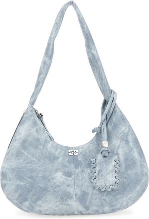 Ganni Medium Bleached Hobo Bag-Donna