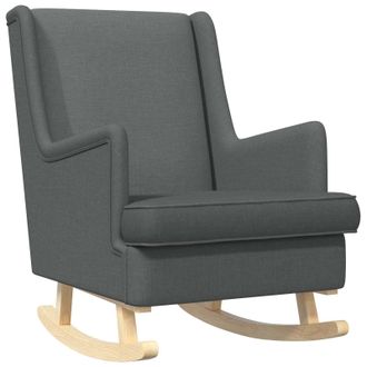 vidaXL Mecedora Gris Oscuro 62 X 80 X 85 Cm Tela Vidaxl