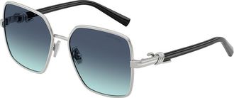 Tiffany & Co. TF3122 60019S Womens Sunglasses Silver Size 56
