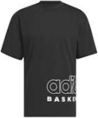 adidas Basketball Select T-Shirt Asia Sizing Black White IR9267