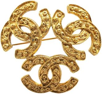 Chanel Pre-owned Jewellery, female, Yellow, Size: ONE SIZE Pre-owned Fashion Brooch