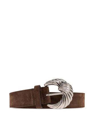 Etro textured buckle belt - Brown